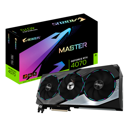 Tarjeta de Video Gigabyte AORUS NVIDIA GeForce RTX 4070 Master 12G, 12GB 192-bit GDDR6X, PCI Express 4.0, GV-N4070AORUS M-12GD