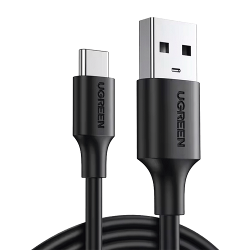 UGREEN 20884 Cable USB-A a USB-C | 2 Metros | Carga y Sincronización de Datos | Carga Rápida 60W | Datos 5 Gbps | QC 3.0/2.0 | FPC | AFC | Protección Integrada | Duradero y Flexible| Caja ABS | Cubierta de TPE | Color Negro.