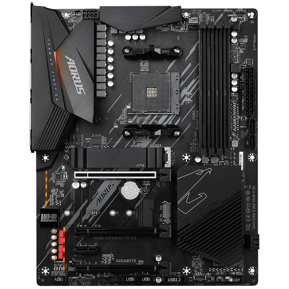 Tarjeta Madre Gigabyte B550 AORUS ELITE V2, Socket AM4, AMD B550, ATX, DDR4, AMD Ryzen 5000/ - Image 2