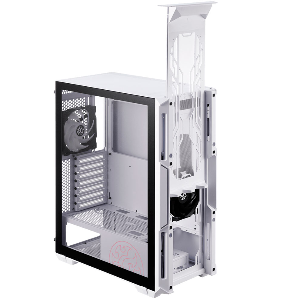 Gabinete XPG STARKER AIR WHITE, Cristal Templado, ARGB LED, ATX, USB 3.0, 2 Ventiladores (1 ARGB), Audio HD - STARKERAIR-WHCWW - Image 3