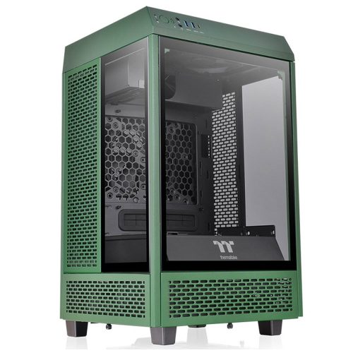 Gabinete Thermaltake The Tower 100 Mni, Racing Green, Mini ITX, CA-1R3-00SCWN-00