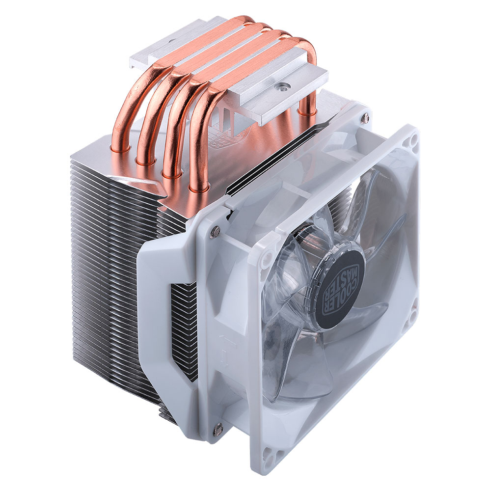 Disipador para CPU Disipador y Ventilador Led para Procesador Cooler Master H410R White - 92mm Intel y AMD, RR-H41W-20PW-R1 - Image 4