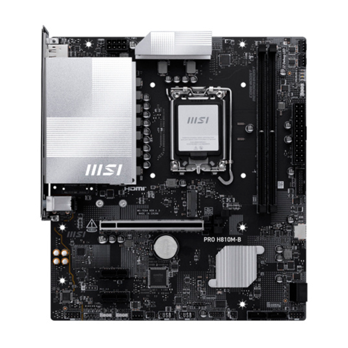 Tarjeta Madre MSI PRO H810M-B, Micro-ATX, LGA1851, Intel H810, Up to 128GB DDR5, HDMI/DP, PRO H810M-B