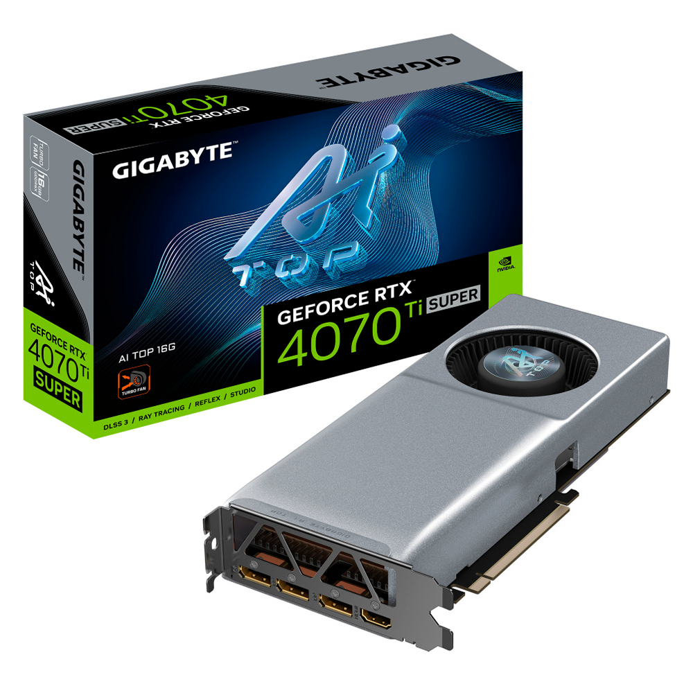 Tarjeta de Video Gigabyte NVIDIA GeForce RTX 4070 Ti SUPER AI TOP, 16GB 256-bit GDDR6X, PCI Express 4.0, GV-N407TSAI TOP-16GD