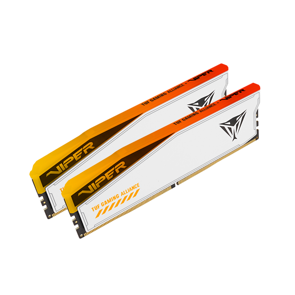 Kit Memoria RAM PATRIOT Viper Elite 5 RGB TUF Gaming Alliance DDR5, Blanca, 6000 MT/s, 32 GB (2x16 GB), ECC, CL36, XMP, PVER532G60C36KT /MAX. 1 X CLIENTE - Image 3