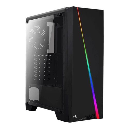 Gabinete Aerocool Cylon RGB Negro, ATX, USB 3.0, Ventana Acrilico, 1 Ventilador