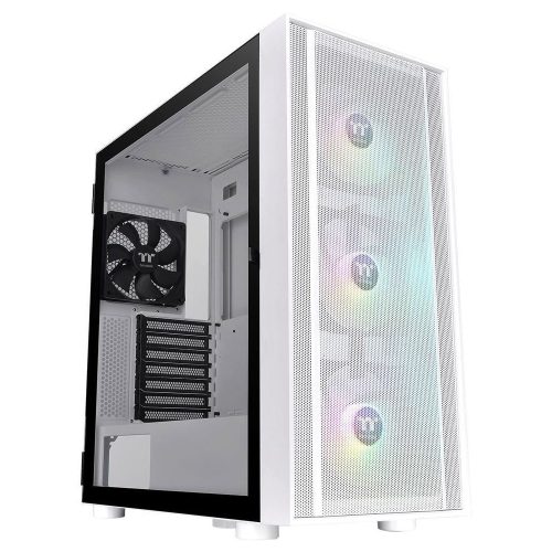 Gabinete Thermaltake H570 TG Snow, ARGB, USB 3.0, Gamer, Midi-Tower, Micro-ATX/Mini-ITX/EATX, CA-1T9-00M6WN-00