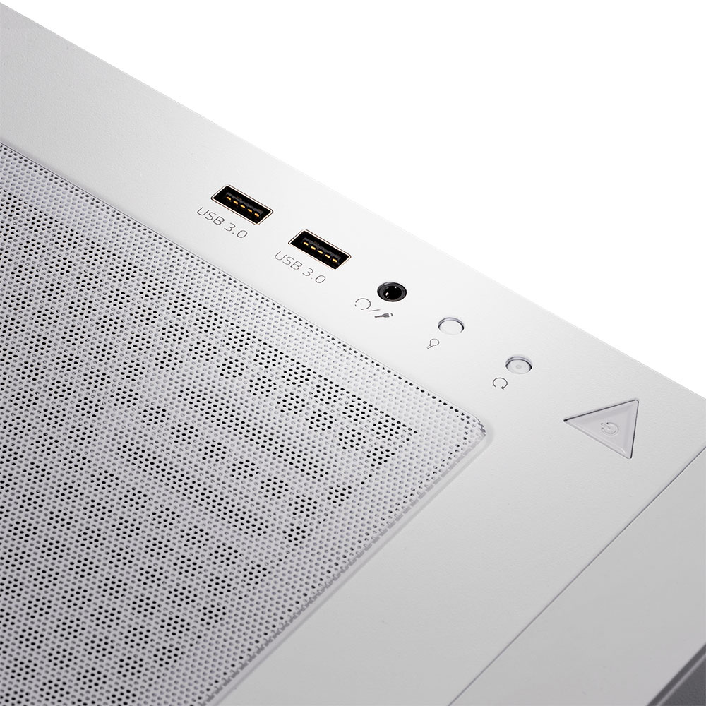 Gabinete XPG STARKER AIR WHITE, Cristal Templado, ARGB LED, ATX, USB 3.0, 2 Ventiladores (1 ARGB), Audio HD - STARKERAIR-WHCWW - Image 4