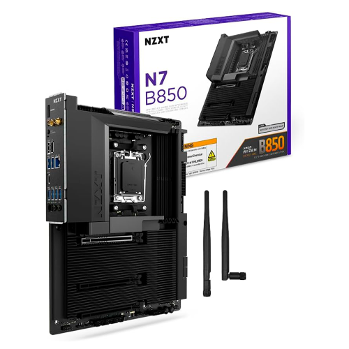 Tarjeta Madre NZXT N7 B850, AM5, ATX, Para Ryzen 9000/8000/7000, DDR5, 3X M.2, PCIe 5.0, Wi-Fi 6E, LAN de 2.5GbE, N7-B85XT-B1
