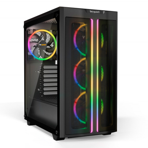 Gabinete be quiet! Pure Base 500 FX Black, Midi-Tower, ATX/Micro-ATX/Mini-ITX, USB 3.2, 3 Ventiladores Instalados, Negro, BGW43