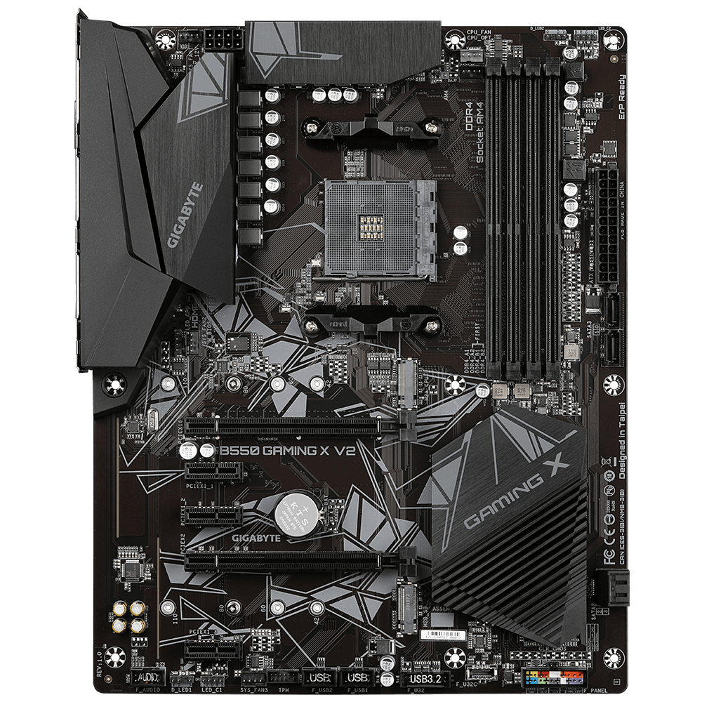 Tarjeta Madre Gigabyte B550 GAMING X V2, Socket AM4, AMD B550, ATX, DDR4, AMD Ryzen 5000 - Image 2