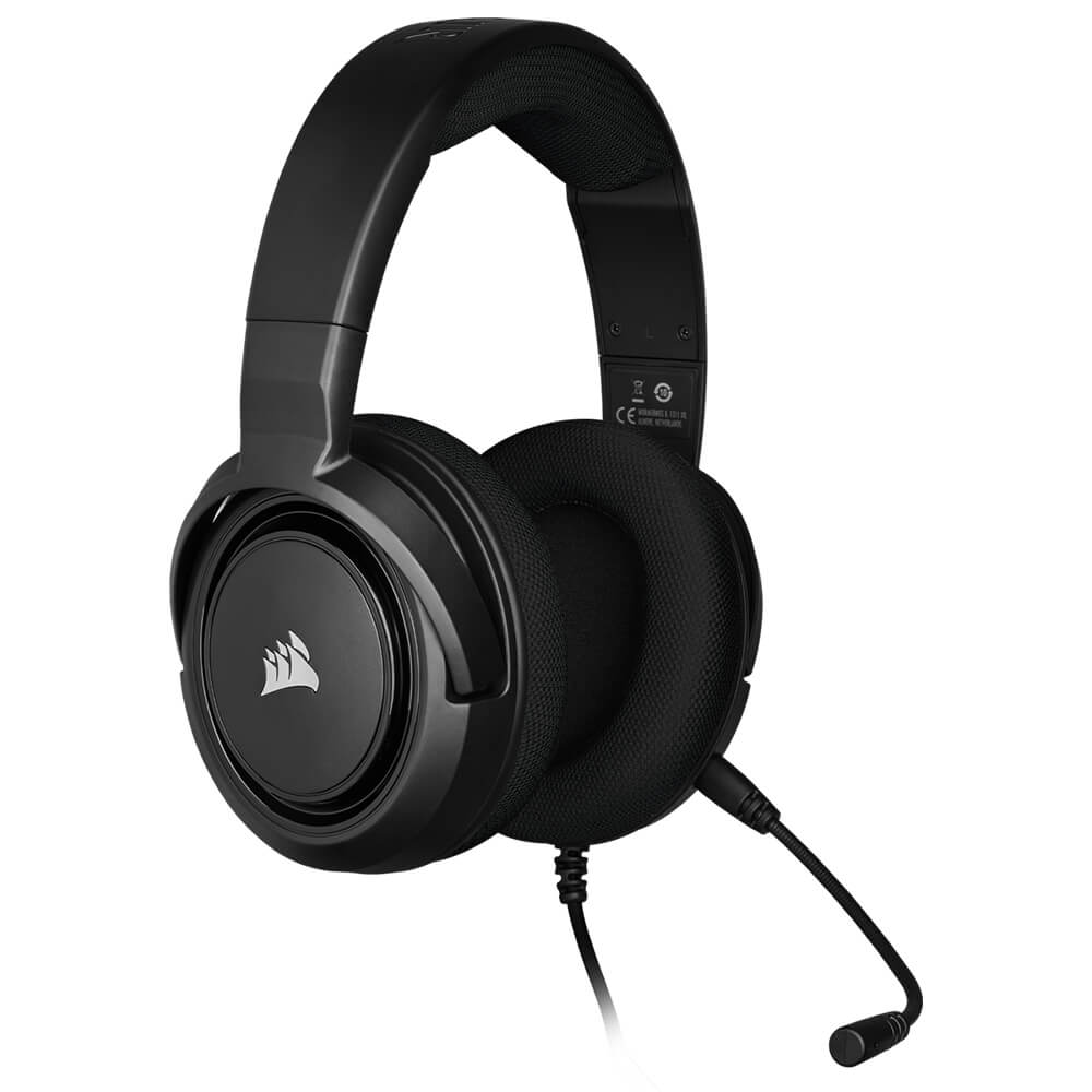 Diadema Corsair HS35 Carbon con Microfono Alambrica Estereo 3.5mm, PC - PS4 - XBOX ONE - Switch, CA-9011195-NA - Image 2