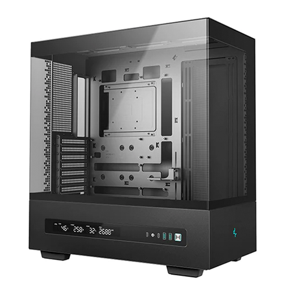 Gabinete Deepcool CH690 Digital, Cristal Templado, Mini-ITX/Micro-ATX/ATX, USB 3.0/2.0, Sin Fuente, Negro, R-CH690-BKNNA0D-G-1 - Image 2
