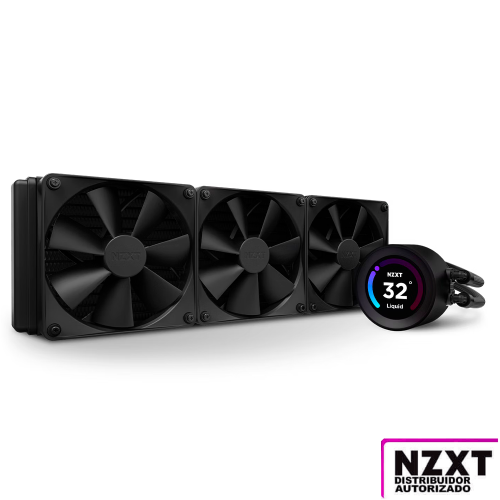 Enfriamiento Líquido para CPU NZXT Kraken Elite 360, RGB en Bomba, 3x 120mm, 500-1800RPM, Black, RL-KN36E-B1