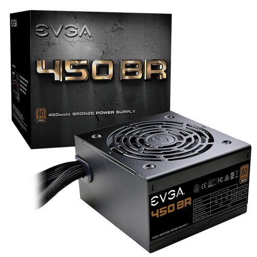 Fuente de poder 450W Certificacion 80+ Bronze EVGA 450BR 100-BR-0450-K1