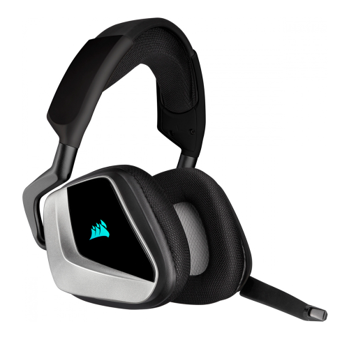 Diadema Gamer Corsair VOID RGB ELITE Wireless 7.1, Inalámbrico, USB, Plata, CA-9011209-NA