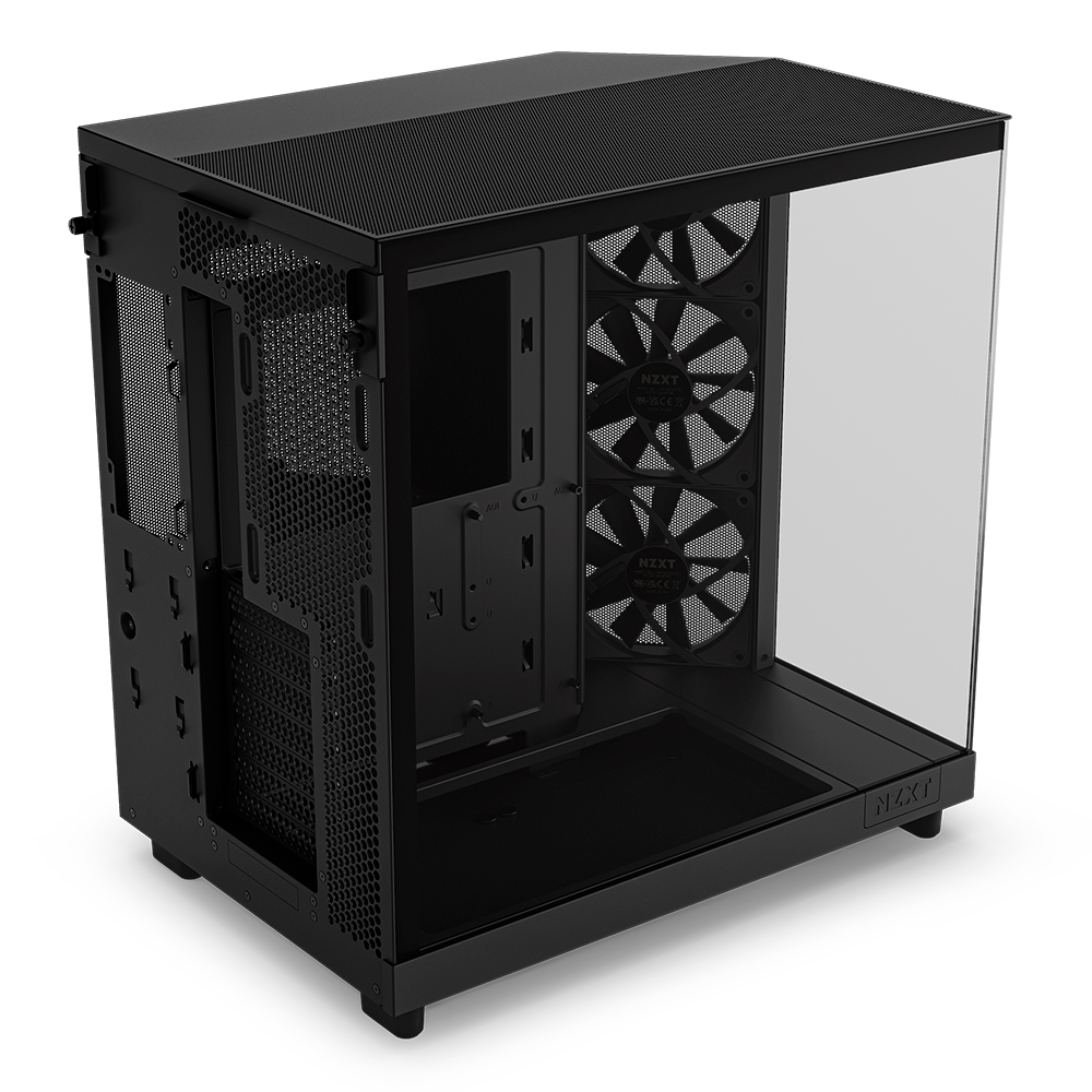 Bundle Gabinete NZXT H6 FLOW BLACK, Cristal Templado, Mini-ITX, Micro-ATX, ATX, USB 3.2, USB 3.2 Gen.2 Tipo C, Sin Fuente, Negro + Unidad de Ventilador monocasco - Image 4
