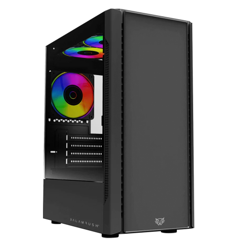Gabinete Balam Rush NYX GI730, Midi-Tower, Micro-ATX/Mini-ITX, USB 3.0/2.0, 3 Ventiladores RGB Instalados, Negro, BR-936095