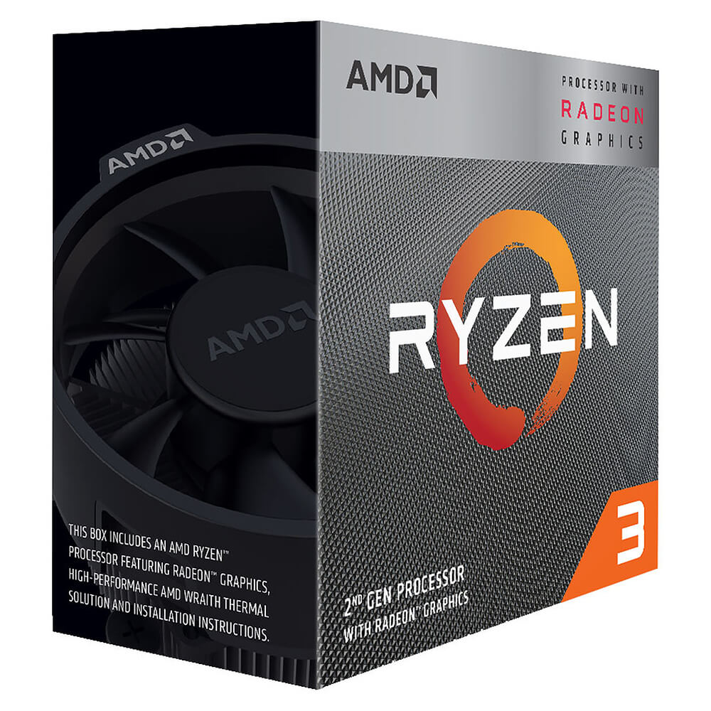 PROCESADOR AMD RYZEN 3 3200G APU 3.6GHZ, 4GHZ, 4CORE, AM4, Con disipador Wraith Stealth, Radeon VEGA 8 Integrada, YD3200C5FHBOX / - Image 2