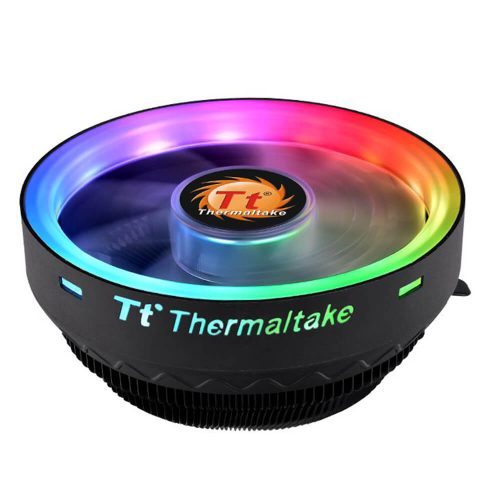Disipador de calor Thermaltake UX100 ARGB Lighting, Compatible con intel y AMD/ Aura Sync, RGB Fusion, Ventilador de 120mm, CL-P064-AL12SW-A
