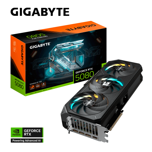 Tarjeta de video GIGABYTE NVIDIA GeForce RTX 5080 GAMING OC, 16GB GDDR7, PCI Express 5.0 x16, GV-N5080GAMING OC-16GD, RTXS50, PROMOGB