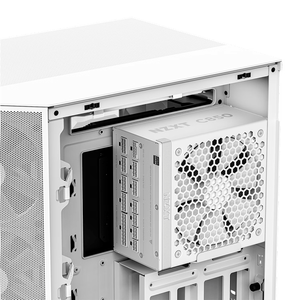 Fuente De Poder NZXT C850, ATX 3.1, 850W 80+ Gold, 40 Series Ready, Totalmente Modular, Listo para RTX serie 50, Blanco, PA-8G2BW-US - Image 6