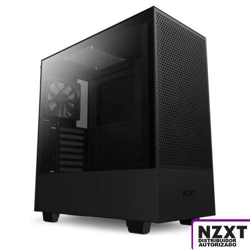 Gabinete NZXT H510 Flow Negro-Mate, ATX, Cristal Templado, CA-H52FB-01