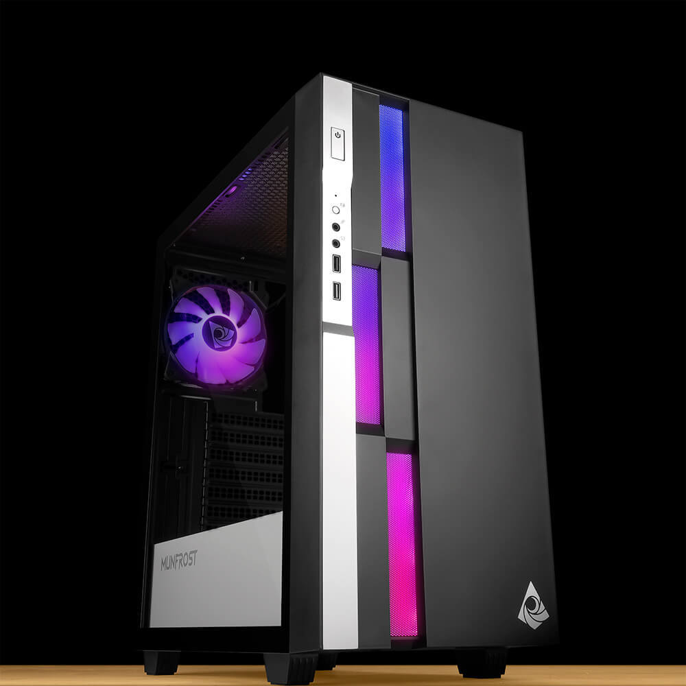 Gabinete Munfrost FULGOR BLACK, Cristal templado, ARGB, E-ATX - ATX - Micro ATX - Mini ITX, 1 Ventilador ARGB incluido, MFB, OFFMUNFROST - Image 10