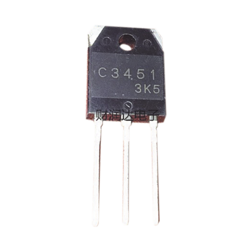 SYSCOM 2SC-3451 Transistor de Potencia en Silicio tipo NPN, 500 Vc-b, 15 A. 100 Watt, TO-3PA .