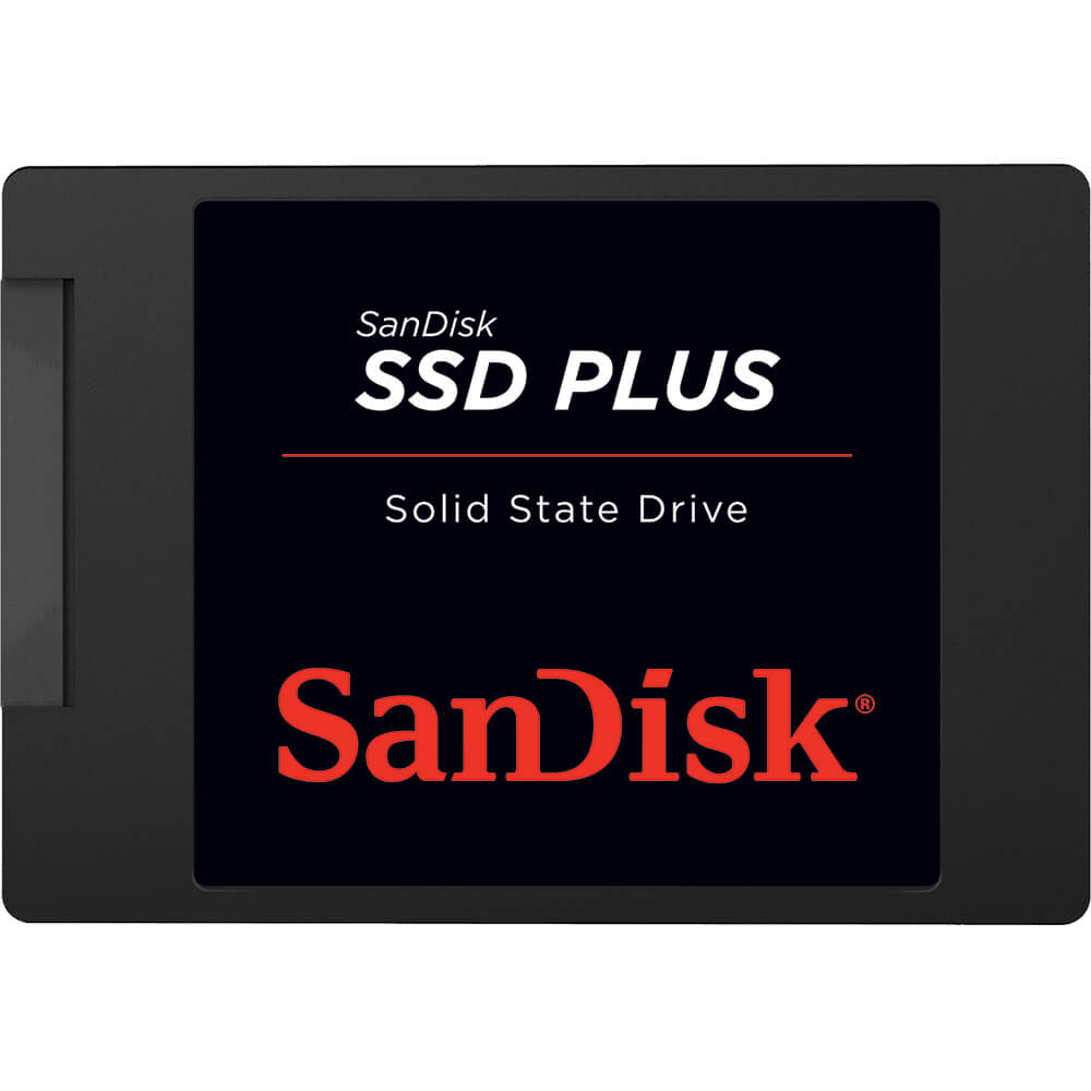Unidad SSD Plus Sandisk 480GB, Sata 3, 2.5", SDSSDA-480G-G26 /MAX. 1 X CLIENTE