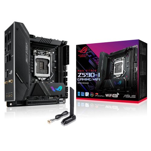 Tarjeta Madre Asus ROG STRIX Z590-I GAMING WIFI Socket LGA1200 Intel Z590 MINI ITX, DDR4 /
