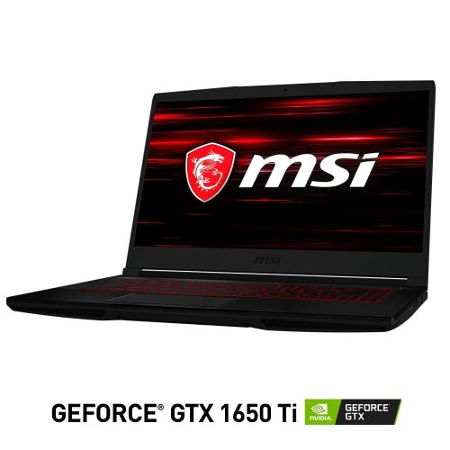Laptop Gamer MSI GeForce GTX 1650 Ti MAX Q GDDR6 4GB, INTEL CORE i5-9300H, 8GB RAM DDR4, 256GB PCIe SSD + 1TB HDD SATA, 15.6" FHD IPS-Level 120Hz, Windows 10 Home Plus, GF63 THIN 9SCSR-093MX