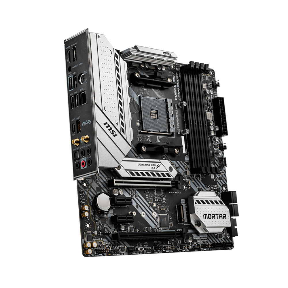 Tarjeta Madre MSI MAG B550M MORTAR WIFI, AM4, AMD RYZEN 3000 SERIES, Micro-ATX - Image 4