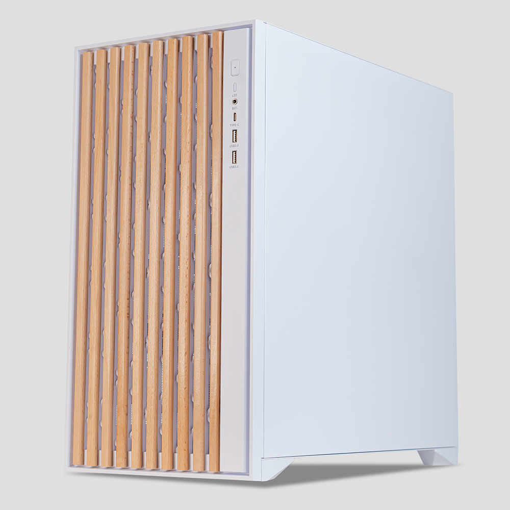 Gabinete Munfrost ALDER, Cristal Templado Reforzado, ATX-Micro ATX-Mini ITX, 2 Ventiladores 160mm Incluidos, Gran Flujo de Aire, Incluye Controlador Alder-1, White/ NAVIDAD - Image 3