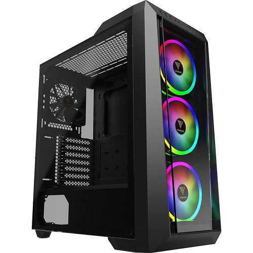Gabinete Gamdias Talos M1 Elite, ATX, Sin Fuente - Incluye 3 Ventiladores ARGB, Aura Sync, RGB FUSION etc. 120mm Frontal
