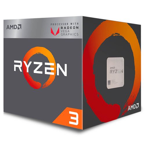 PROCESADOR AMD RYZEN 3 2200G APU 3.5GHZ, 3.7GHZ, 4CORE, AM4, Con disipador Wraith Stealth, Radeon VEGA 8 Integrada, YD2200C5FBBOX