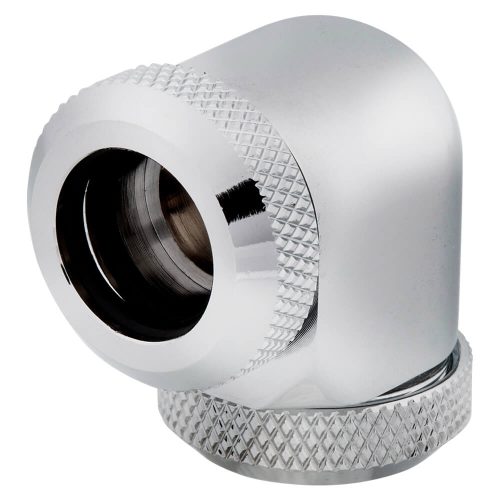 Fitting 12mm de 90° Corsair Hydro X Series XF Hardline, Pack de 2 unidades, Cromo, CX-9052021-WW
