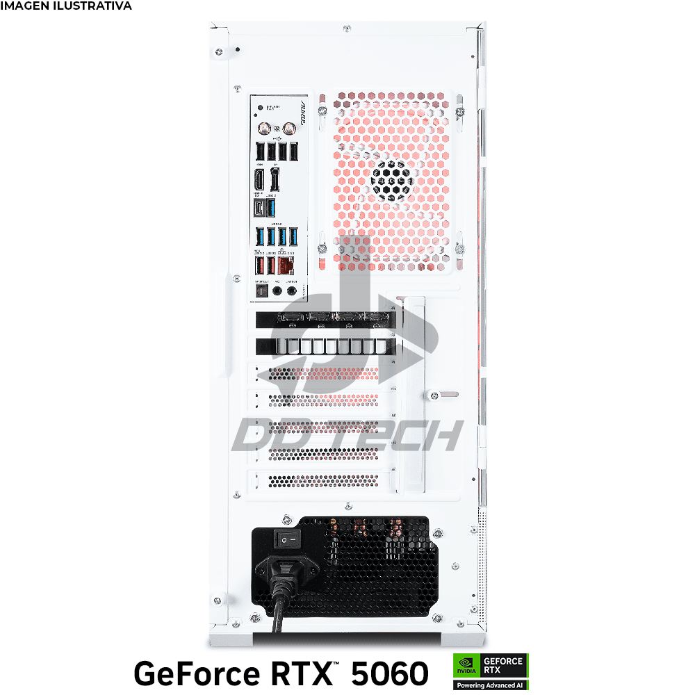Computadora PRIDE GAMING PANDA, AMD RYZEN 5 9600X, GeForce RTX 5060 8GB, 32GB RAM, 1TB M.2 NVME, 700W 80+ BRONZE, INCLUYE WIFI Y BT - Image 5