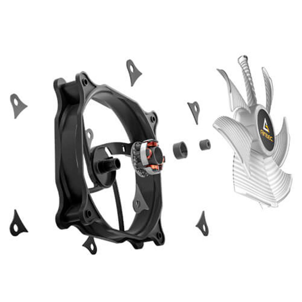 Kit de Ventiladores Antec F12 RACING 120 ARGB, 120mm, 1500RPM, ARGB, Negro, F12 RACING - Image 8