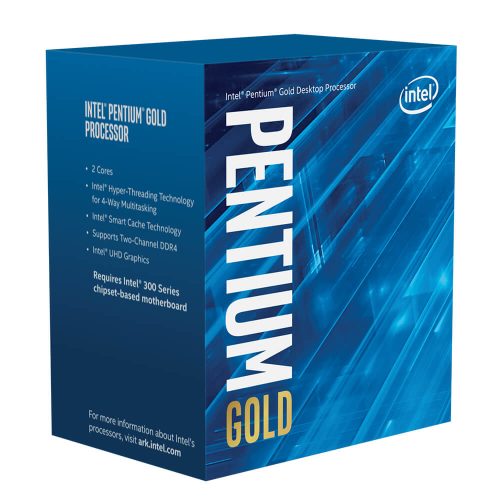 Procesador Intel Pentium Gold G6400 Dual Core, 4GHz, 4MB Cache, Intel LGA1200, BX80701G6400