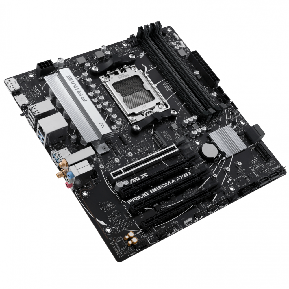 Tarjeta Madre ASUS PRIME B650M-A AX6 II, Micro-ATX, AM5, AMD B650, Up to 192GB DDR5, HDMI/DP, PRIME B650M-A AX6 II - Image 5