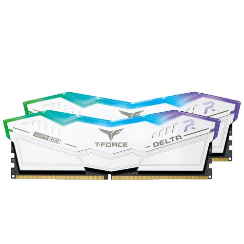 MEMORIA RAM TEAMGROUP T FORCE DELTA RGB 32GB (16GBx2) DDR5 6400 MHZ PC5 51200 BLANCO, FF4D532G6400HC40BDC01, TEAMGROUPNAVIDAD /MAX. 1 X CLIENTE