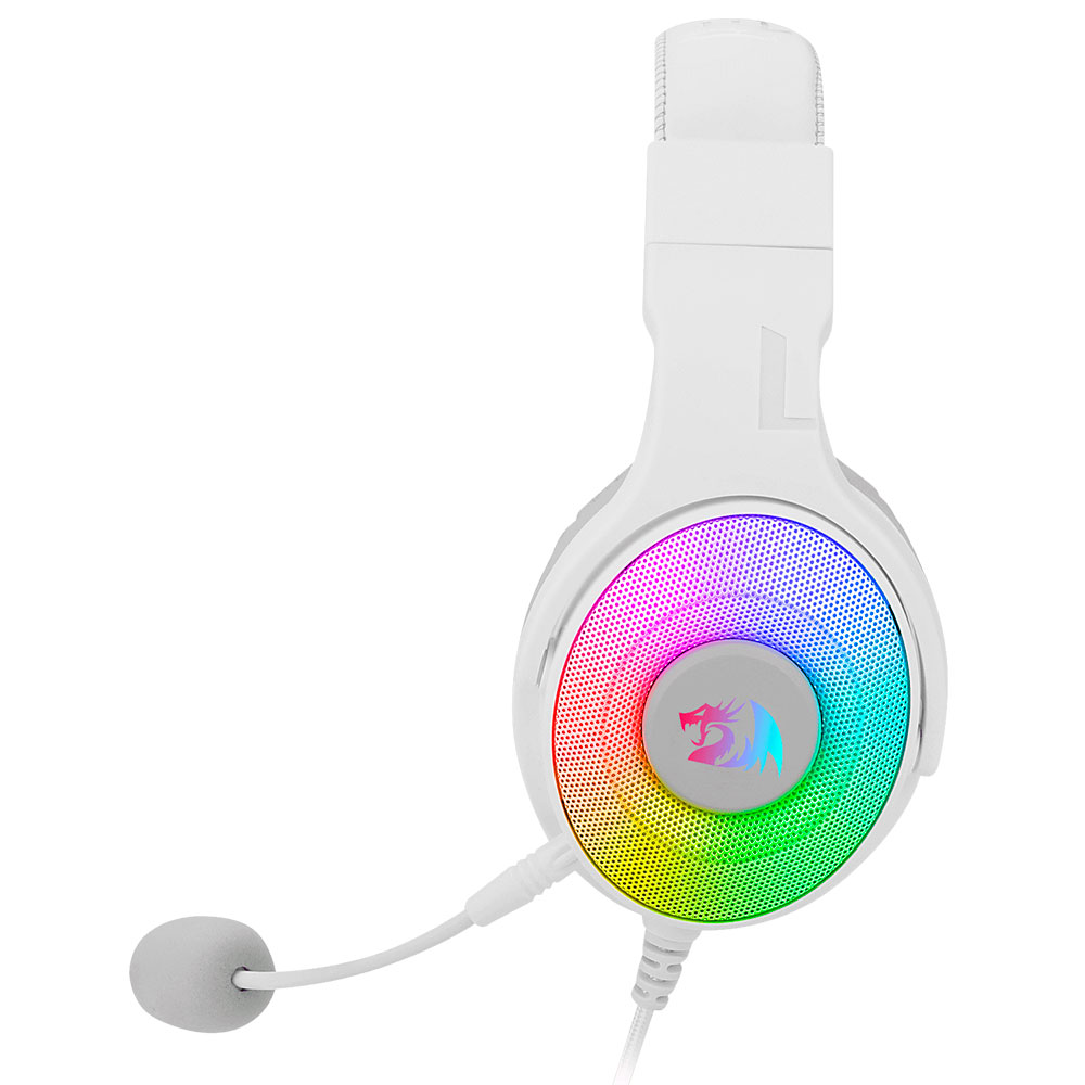 Diadema Gamer Redragon H350W-RGB PANDORA WHITE, RGB LED, USB - Image 2