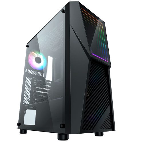 Gabinete Yaguaret Infinity, LED RGB, Cristal Templado, ATX, Micro ATX, Mini ITX, USB 3.0, CGINFINITYYGT