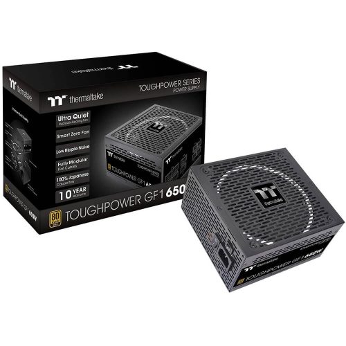 Fuente de poder Thermaltake Toughpower GF1 650W 80+ Gold, Full Modular, PS-TPD-0650FNFAGU-1