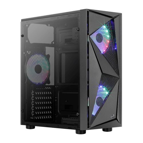 Gabinete Aerocool Glider Cosmo-G-BK-V1, Negro, Cristal Templado, ATX, USB 3.0, HD Audio - GLIDER-COSMO-G-BK-V1