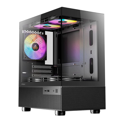 Gabinete Antec Gabinete CX200M RBG ELITE, Mini Tower, Micro ATX, ITX, 5X Ventiladores ARGB, Negro, CX200M RGB ELITE