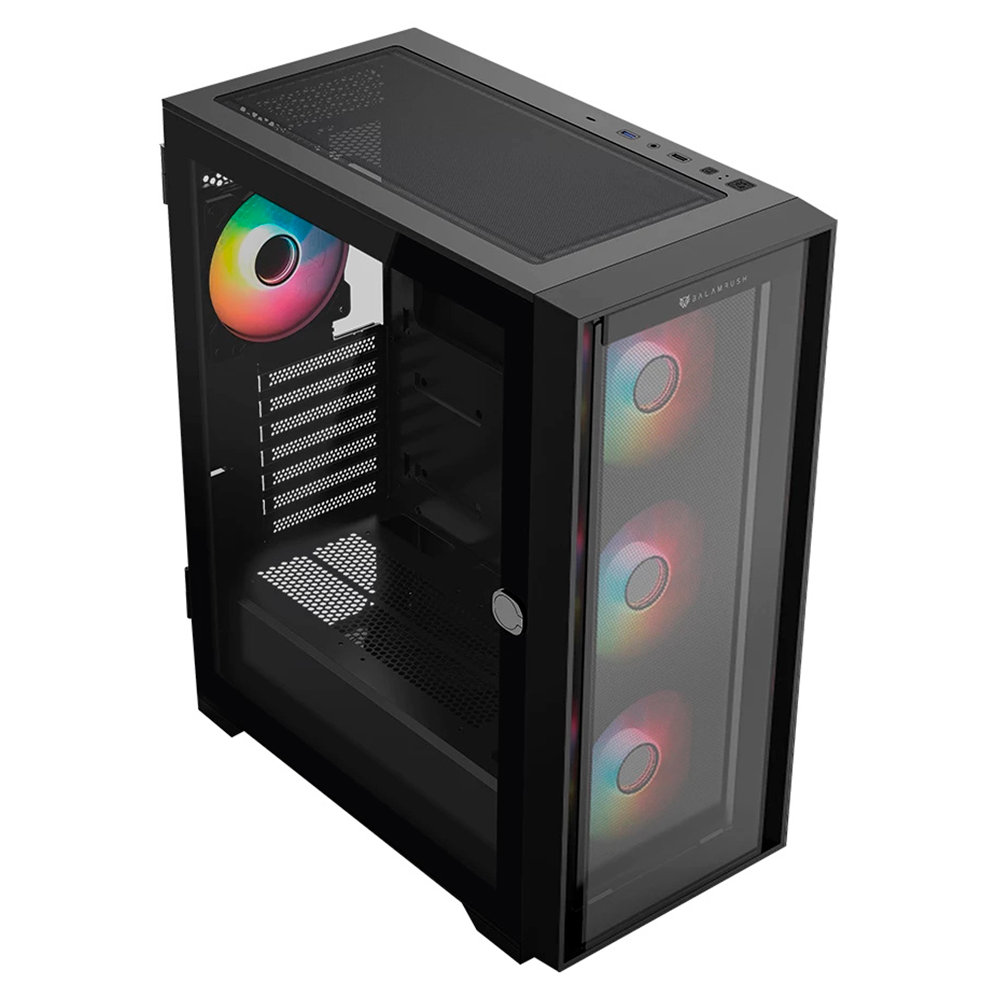 Gabinete Balam Rush Carbono Twin Mate 7000, Midi-Tower, ATX/Micro-ATX/Mini-ITX, USB 3.0/2.0, Sin Fuente, 4 Ventiladores RGB Instalados, Negro, BR-938792 - Image 4