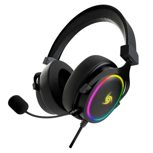 Diadema Gamer VSG Singularity Black 7.1, Micrófono, USB, RGB