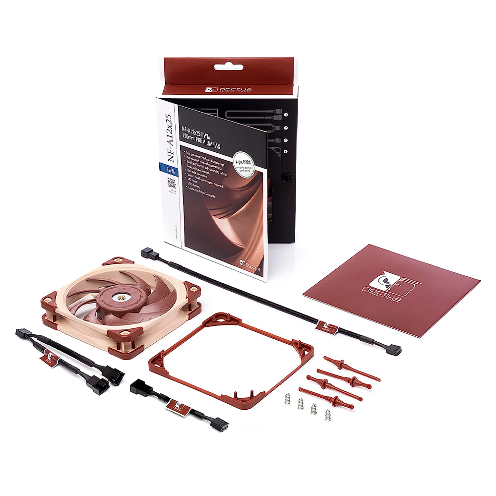 Ventilador Noctua NF-A12X25 PWM, 120mm, 2000RPM, Café, Ventilador Silencioso de Gran Calidad, NF-A12X25 PWM - Image 4